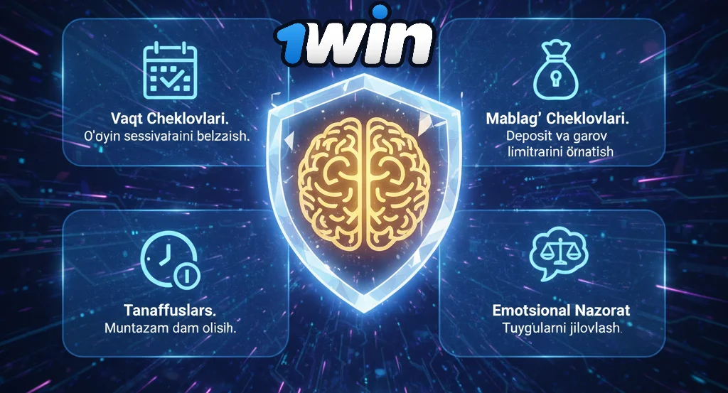 1win’da mas’uliyatli o‘yinlar va asosiy xavfsizlik choralari